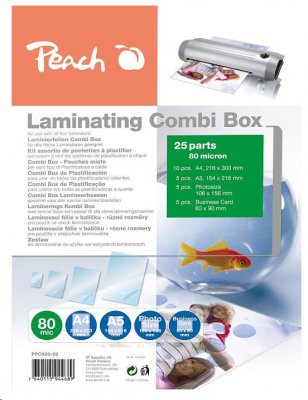 Peach Laminating Combi Box 25, PPC500-02